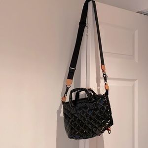 Black patent small crossbody. Barely used